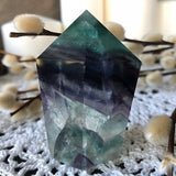 Freeform Rainbow Fluorite Tower F17