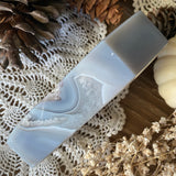 Blue Lace Agate Druzy Coffin