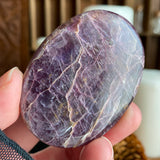 Orchid Shimmer Lepidolite Palm Stone