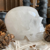 Quartz Crystal Hollow Skull