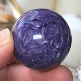 Purple Vision Charoite Sphere (AAA Grade)