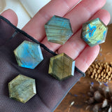 Aurora Lights Labradorite Hexagon