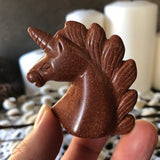 Mini Glittering Goldstone Unicorn